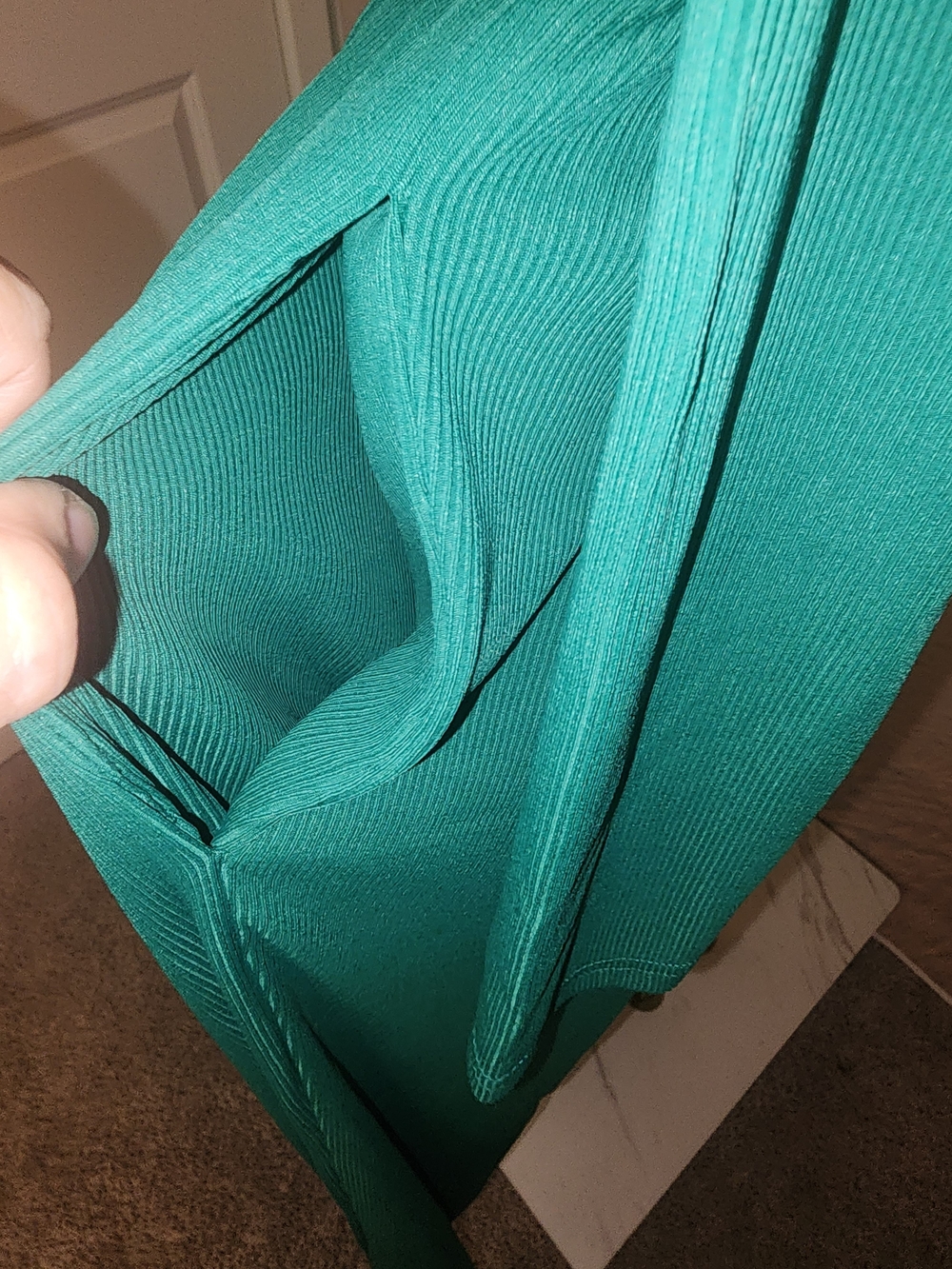 Pretty Garden Women’s Emerald Green Long Sleeve Jumpsuit With Pockets - Picture 9 of 15